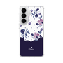 スリムプロテクションケース［ ツインドットフラワー - Navy ］