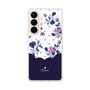 スリムプロテクションケース［ ツインドットフラワー - Navy ］