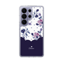 スリムプロテクションケース［ ツインドットフラワー - Navy ］