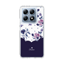 スリムプロテクションケース［ ツインドットフラワー - Navy ］