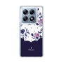 スリムプロテクションケース［ ツインドットフラワー - Navy ］