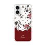 スリムプロテクションケース［ ツインドットフラワー - Red ］