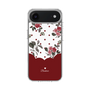 スリムプロテクションケース［ ツインドットフラワー - Red ］