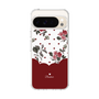 スリムプロテクションケース［ ツインドットフラワー - Red ］