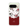 スリムプロテクションケース［ ツインドットフラワー - Red ］