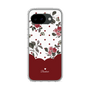 スリムプロテクションケース［ ツインドットフラワー - Red ］