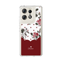 スリムプロテクションケース［ ツインドットフラワー - Red ］