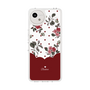 スリムプロテクションケース［ ツインドットフラワー - Red ］