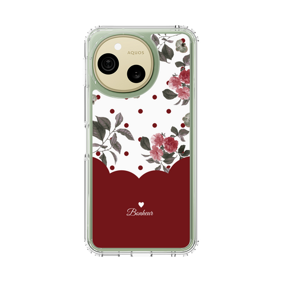 スリムプロテクションケース［ ツインドットフラワー - Red ］