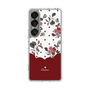 スリムプロテクションケース［ ツインドットフラワー - Red ］