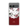 スリムプロテクションケース［ ツインドットフラワー - Red ］