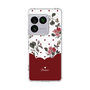 スリムプロテクションケース［ ツインドットフラワー - Red ］