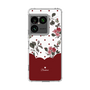 スリムプロテクションケース［ ツインドットフラワー - Red ］