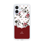 スリムプロテクションケース［ ツインドットフラワー - Red ］