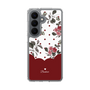 スリムプロテクションケース［ ツインドットフラワー - Red ］