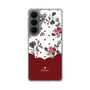 スリムプロテクションケース［ ツインドットフラワー - Red ］