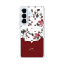 スリムプロテクションケース［ ツインドットフラワー - Red ］