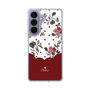 スリムプロテクションケース［ ツインドットフラワー - Red ］