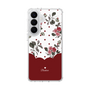 スリムプロテクションケース［ ツインドットフラワー - Red ］