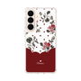 スリムプロテクションケース［ ツインドットフラワー - Red ］