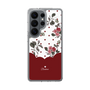 スリムプロテクションケース［ ツインドットフラワー - Red ］