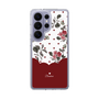スリムプロテクションケース［ ツインドットフラワー - Red ］