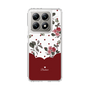スリムプロテクションケース［ ツインドットフラワー - Red ］