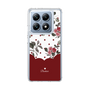 スリムプロテクションケース［ ツインドットフラワー - Red ］