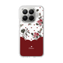 スリムプロテクションケース［ ツインドットフラワー - Red ］
