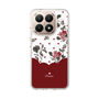 スリムプロテクションケース［ ツインドットフラワー - Red ］