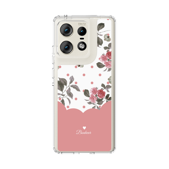 スリムプロテクションケース［ ツインドットフラワー - Pink ］