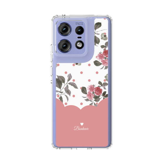 スリムプロテクションケース［ ツインドットフラワー - Pink ］