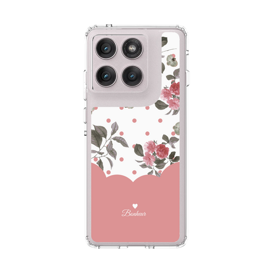 スリムプロテクションケース［ ツインドットフラワー - Pink ］