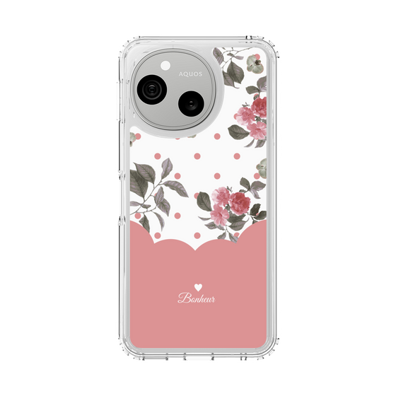 スリムプロテクションケース［ ツインドットフラワー - Pink ］