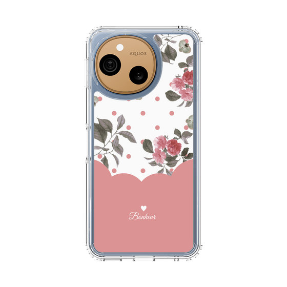 スリムプロテクションケース［ ツインドットフラワー - Pink ］