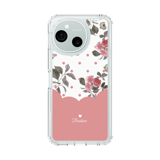 スリムプロテクションケース［ ツインドットフラワー - Pink ］