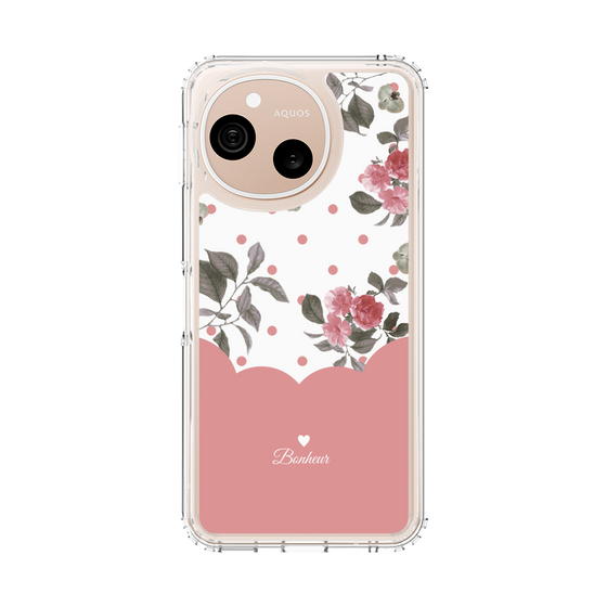 スリムプロテクションケース［ ツインドットフラワー - Pink ］