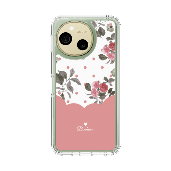 スリムプロテクションケース［ ツインドットフラワー - Pink ］