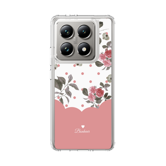 スリムプロテクションケース［ ツインドットフラワー - Pink ］