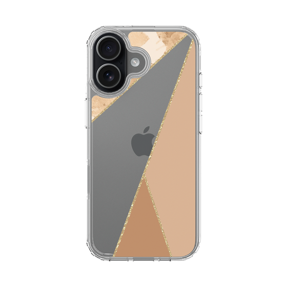 スリムプロテクションケース［ マーブルトライアングルパレット - Beige ］