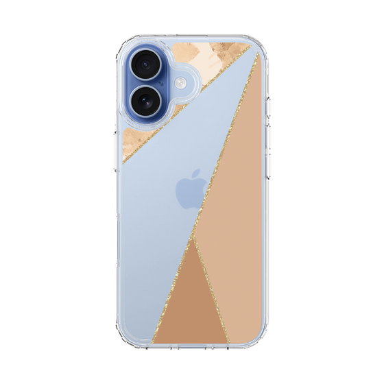 スリムプロテクションケース［ マーブルトライアングルパレット - Beige ］
