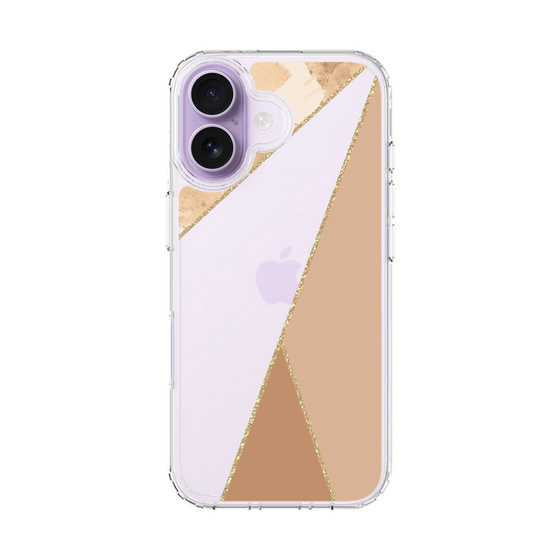スリムプロテクションケース［ マーブルトライアングルパレット - Beige ］