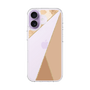 スリムプロテクションケース［ マーブルトライアングルパレット - Beige ］