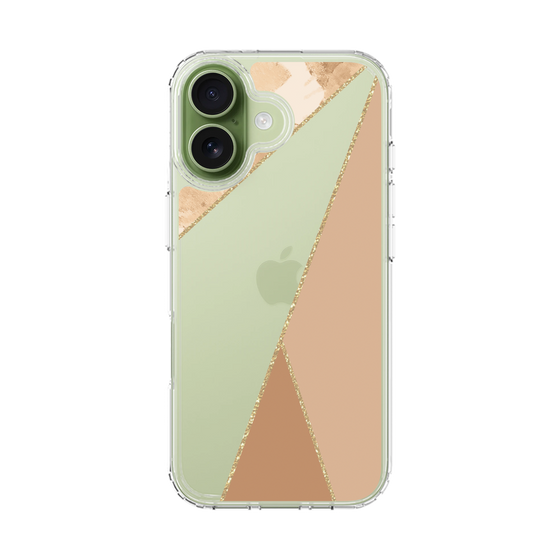 スリムプロテクションケース［ マーブルトライアングルパレット - Beige ］