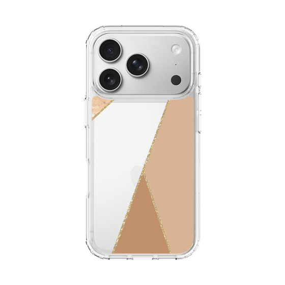 スリムプロテクションケース［ マーブルトライアングルパレット - Beige ］