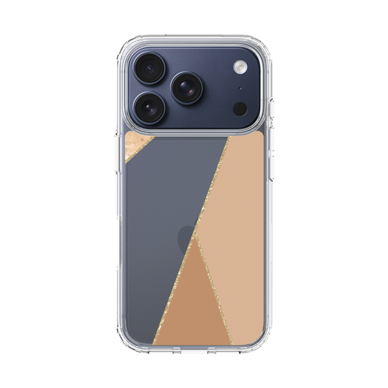 スリムプロテクションケース［ マーブルトライアングルパレット - Beige ］