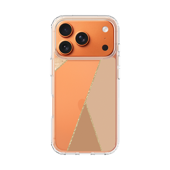 スリムプロテクションケース［ マーブルトライアングルパレット - Beige ］
