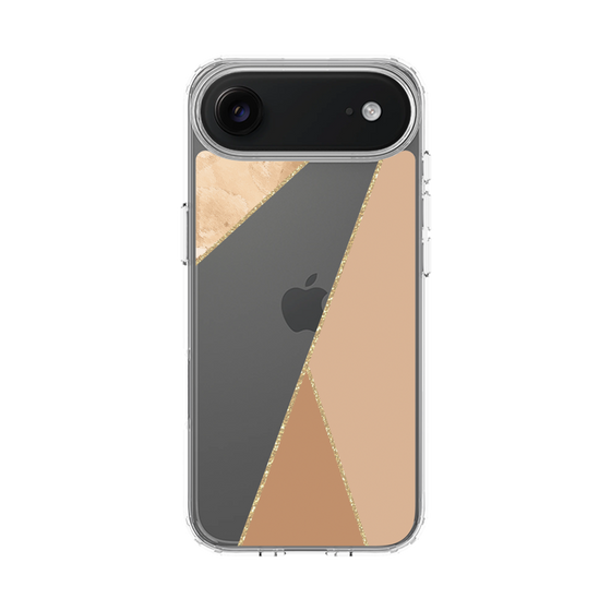 スリムプロテクションケース［ マーブルトライアングルパレット - Beige ］