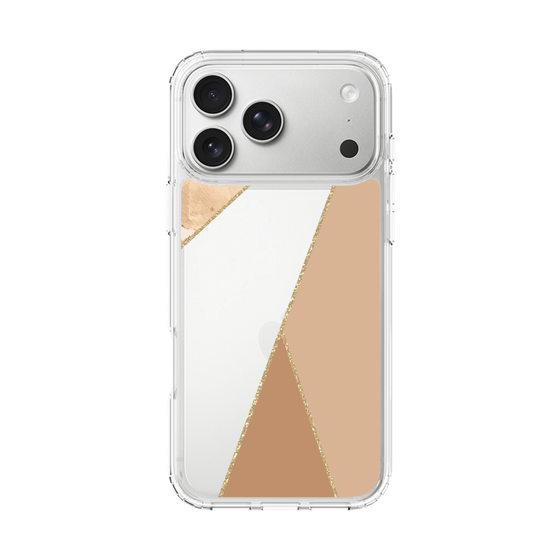 スリムプロテクションケース［ マーブルトライアングルパレット - Beige ］