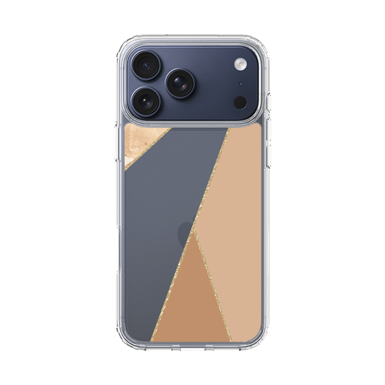 スリムプロテクションケース［ マーブルトライアングルパレット - Beige ］